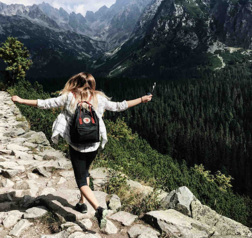 Girl enjoying a Bozeman, Montana Summer Tour